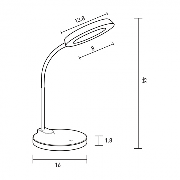 Настільна лампа Eurolamp SMART N3 dimmable 7 Вт білий LED-TLD3-7W(white) 