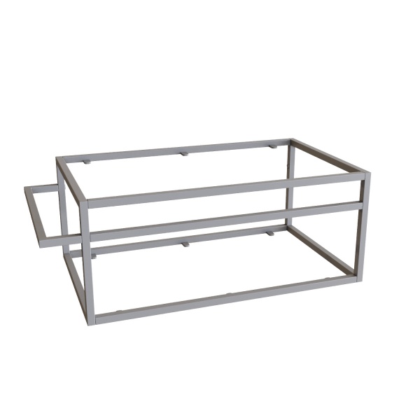 Тумба под умывальник Altstahl Tero 1 с одним поручнем (766x330x466) серая