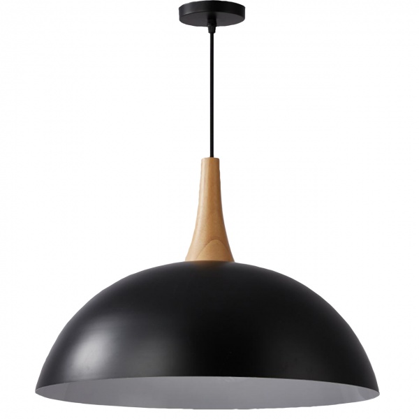 Світильник підвісний Hopfen Loft Comfort h39.5 см/d50 см 1x40 Вт Е27 чорний 