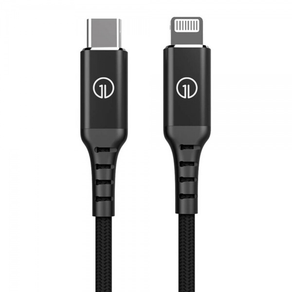 Кабель OneLounge 1Power MFi USB-C to Lightning 1,2 м black (14046) 