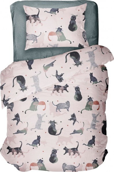 Комплект постельного белья 1,5 сп. KISECHKY разноцветный Luna 