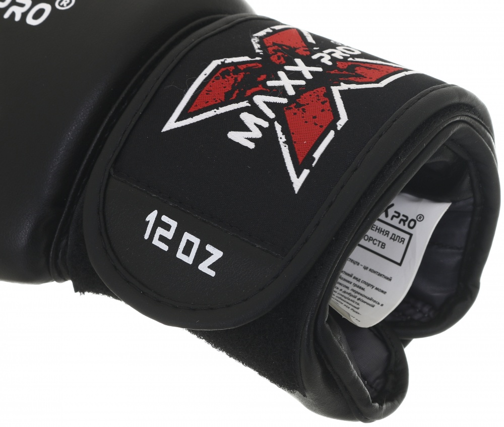 Боксерські рукавиці MaxxPro AVG-616 Black vynil-14 р. 14 14 ozoz Black vynil-14 чорний