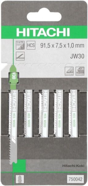 Пилка для електролобзика Hitachi JW30 5 шт.