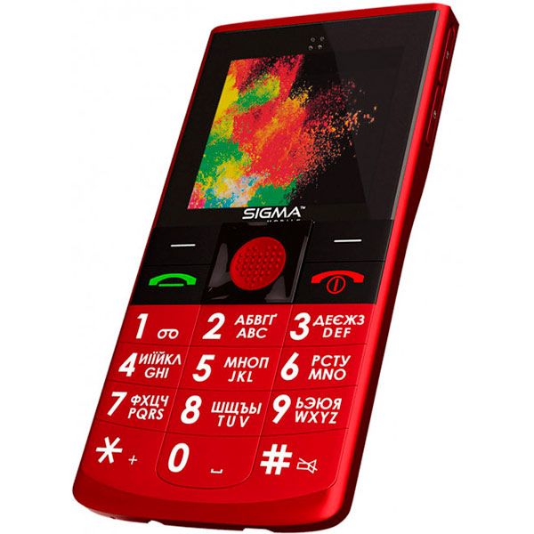 Телефон мобильный Sigma Comfort 50 Solo Red