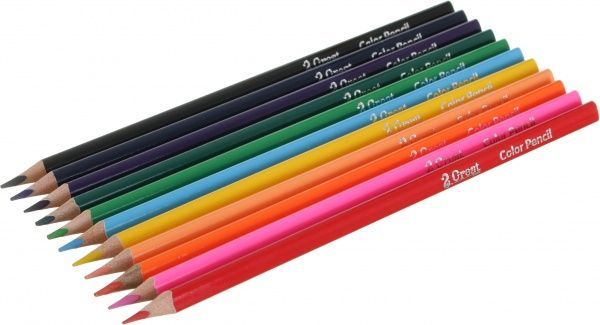 Олівці кольорові Abstraction червоний 12 шт.