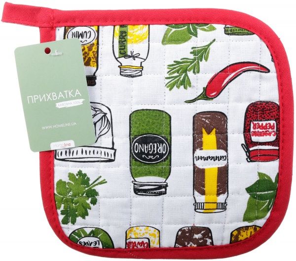 Прихватка Специи 20x20 см красный Homeline 