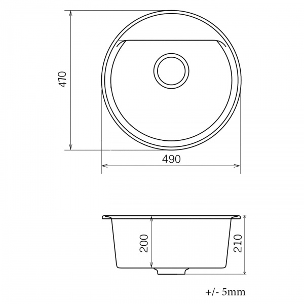Мийка для кухні ScandiSPA MilanoR490terra (1) 