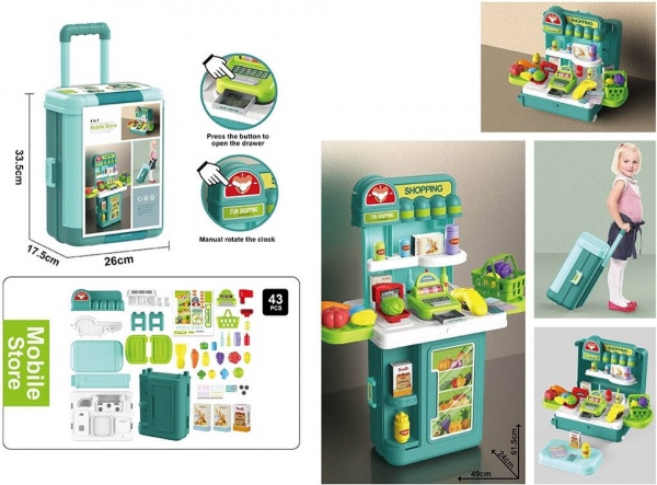 Игровой набор Shantou Чемодан Супермаркет 4 в 1 OTG0921010