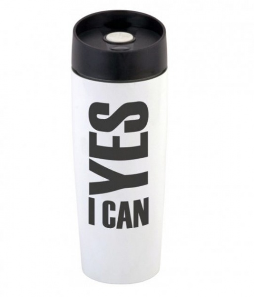 Термочашка GTC802 YES 380 мл білий Grunhelm