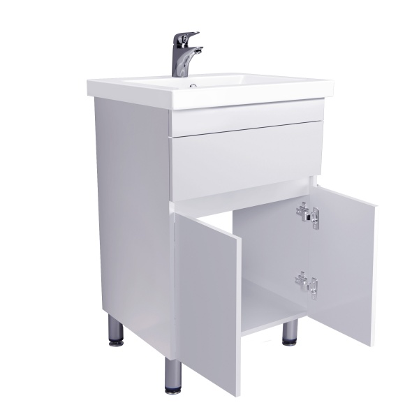 Тумба підлогова Мойдодир City White 60 з умивальником Como 60