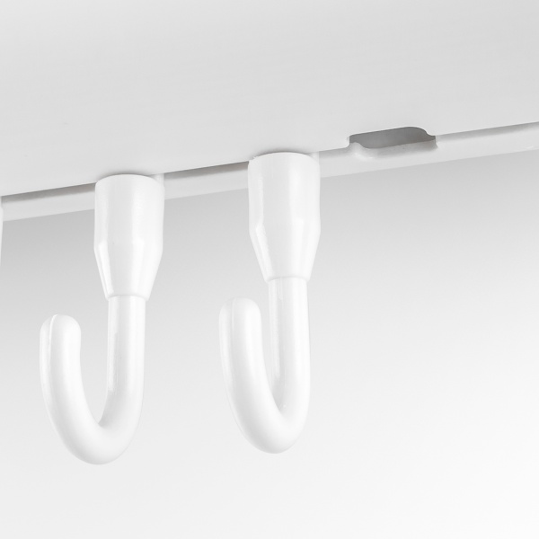 Держатель настенный с крючками клеящийся KP-10 WHITE/GRAY MVM