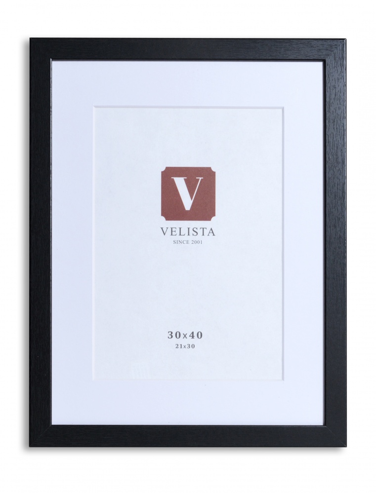 Фоторамка с паспарту Velista 24W-86888-8v 30х40/21х30 см черный