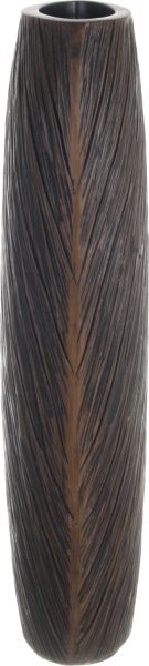 Ваза полирезиновая коричневая Браун 20х10х44 см