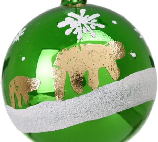 Шар новогодний мульти d 80 мм в ассортименте