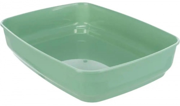 Туалет Trixie для котів Delio з рамкою біло-зелений 38 х 20 х 50 см 40398