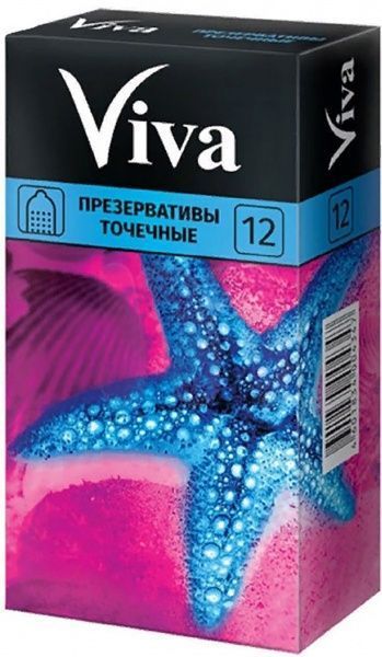 Презервативи Viva точкові 12 шт.