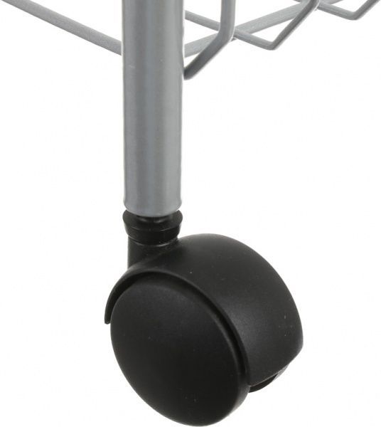 Этажерка 3-х уровневая серебристая 830x560x230 мм серебристый 