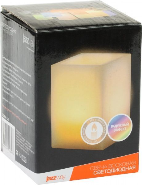 Ночник Jazzway CL3-RGB-S34 свеча 1 Вт желтый CL3-RGB-S34 