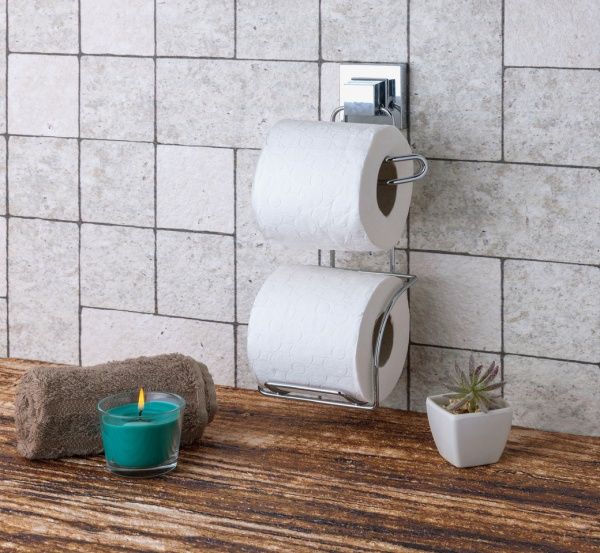 Держатель для туалетной бумаги Tekno-Tel EF282-K с запаской хром