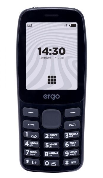 Мобильный телефон Ergo B241 DUAL SIM black (B241 black)