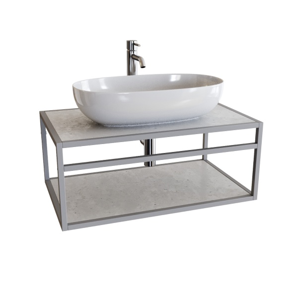 Тумба під умивальник Altstahl Tero 0 (766x330x466) сіра