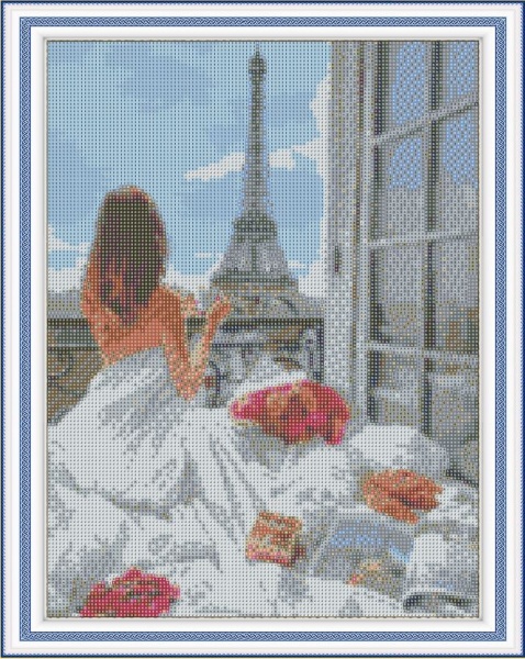 Картина стразами Романтичний сніданок 40x50 см на підрамнику 954123 Santi 