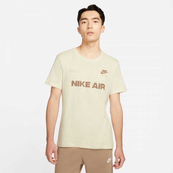 Футболка Nike M NSW AIR 1 TEE DM6337-113 р.L бежевий