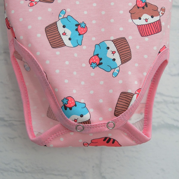 Боди детское для девочки Blanka Кексы р.68 розовый 110135 