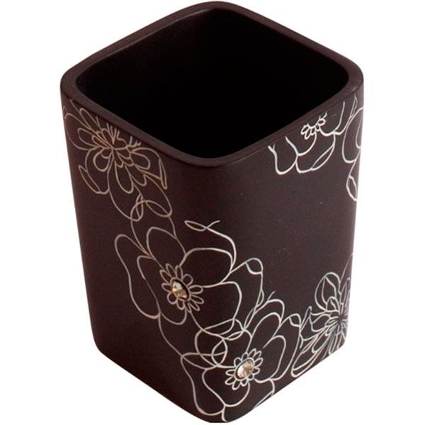 Склянка для щіток Trento Crystal nero BPO-0306C