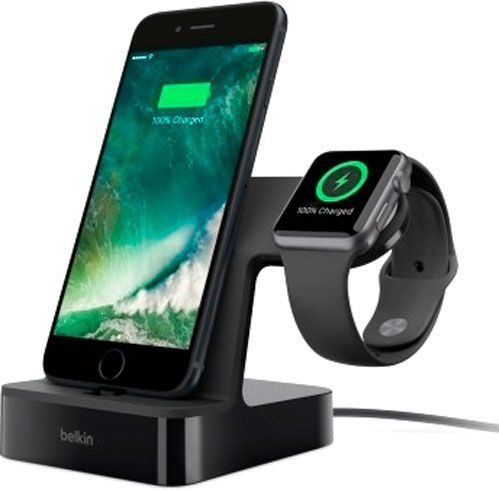 Док-станция Belkin PowerHouse iWatch + iPhone black (F8J200vfBLK) 