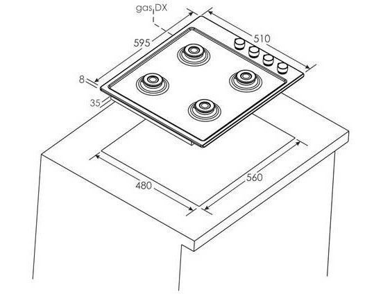 Варильна поверхня Candy CHG6LX
