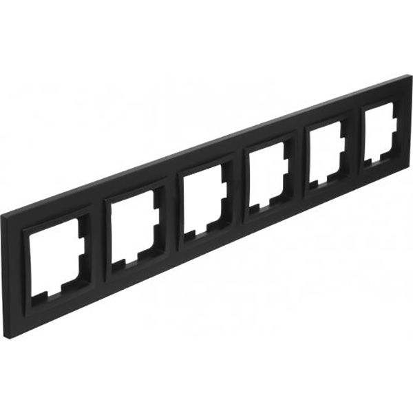 Рамка шестимісна Mono Despina універсальна графіт 102-200000-166