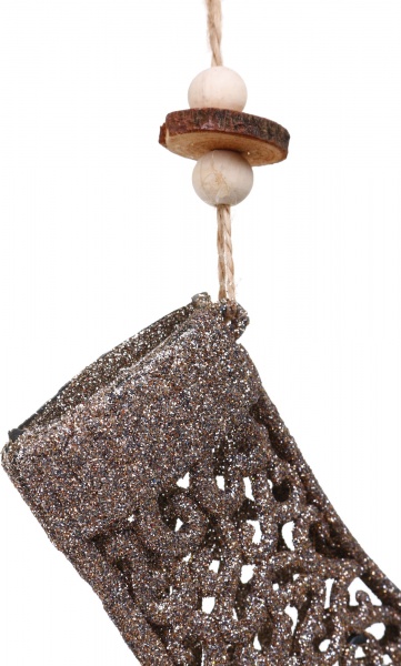 Декоративна підвіска Чобіт 10x7 см бронзовий NY21110