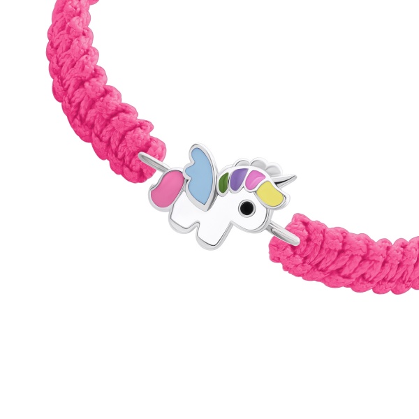 Браслет плетеный UMa&UMi Единорог цветной