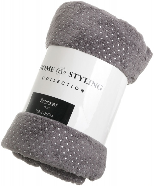 Плед КМ з напиленням темний 150x125 см в асортименті 