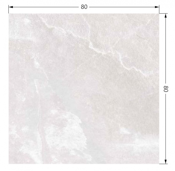 Плитка TABRIZ TILE Tucsan Blanco Relief 80x80 