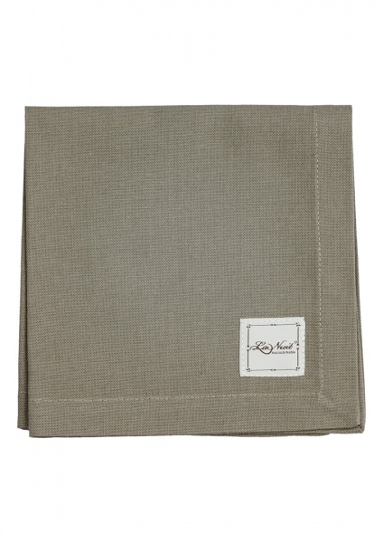 Серветка La Nuit Квітка однотон сірий 40x40 см 