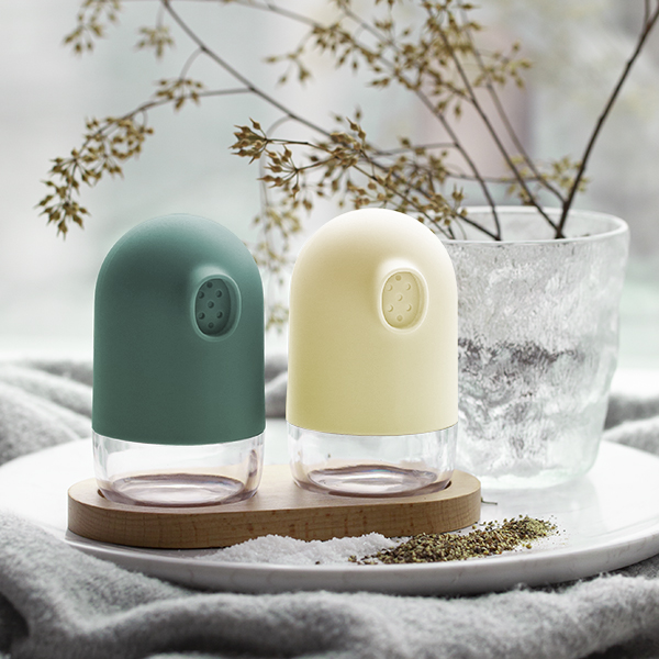 Набор для соли и перца Smart Kitchen by Flamberg Duck green/milk white 14,8х7,3 см