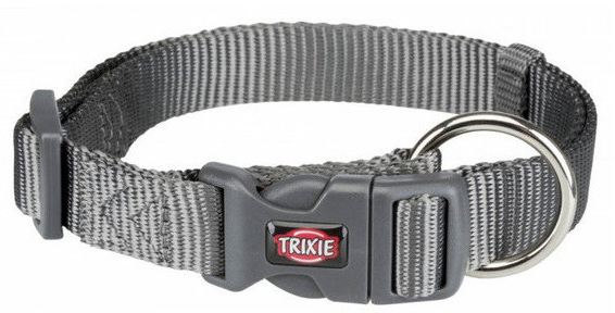 Ошейник Trixie для собак Premium нейлон графитовый M-L 35-55 см / 20 мм 201616