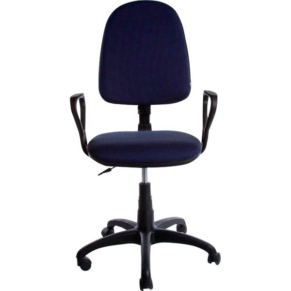 Крісло офісне AMF Престиж Люкс А-23 синьо-чорне