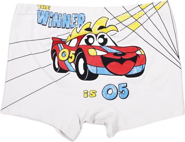 Труси для хлопчиків боксерки Donella р.146-152 білий із принтом 75004 