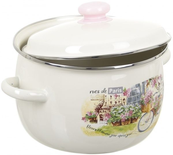Кастрюля с крышкой Улочки Парижа 2,5 л Idilia