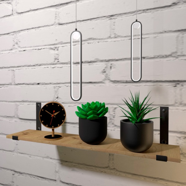 Полиця декоративна DC з консоллю UGL 920x16x180 мм дуб артізан 