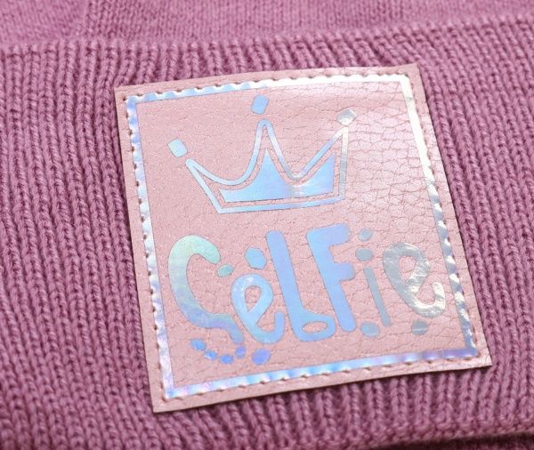 Шапочка дитяча для дівчинки Kraft+ 2641 р.50 темна пудра 