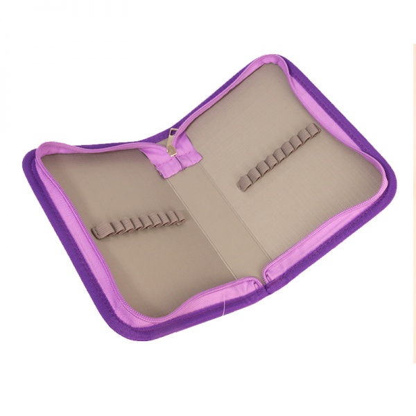 Пенал школьный Девушка-единорог 52602745 Lider фиолетовый с рисунком