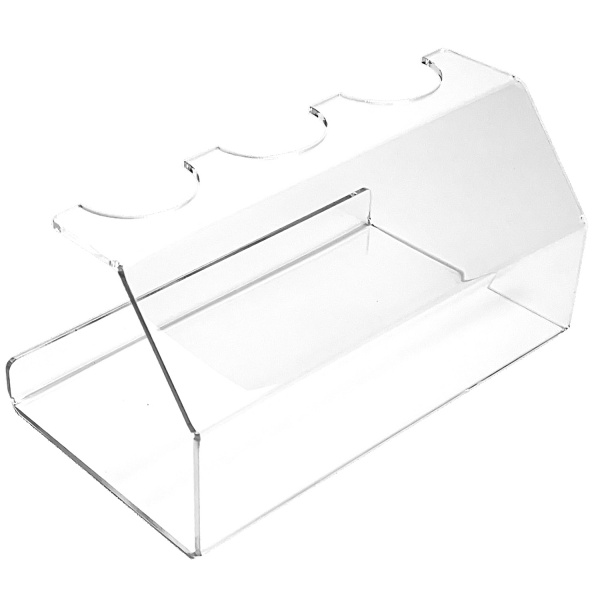 Підставка на колесах під хот-дог та шаурму 220*120*120 мм, d50мм, прозора