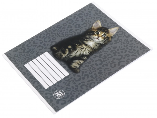 Тетрадь школьная Kitten 18 листов линия Nota Bene