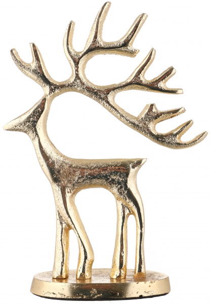 Статуэтка олень золотой малый 17x12x4 16091 A