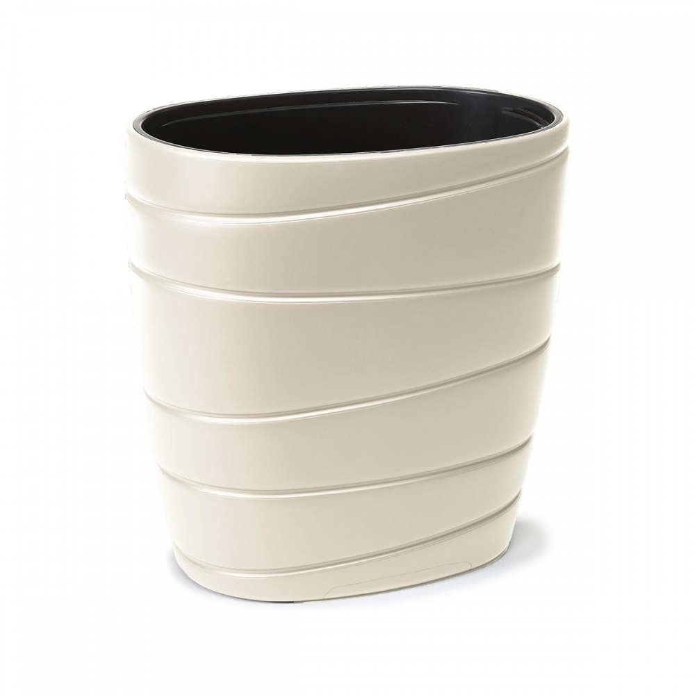 Вазон пластик PASSA 60х40х60 см овальний кремовий 40 л Lamela (9748549)