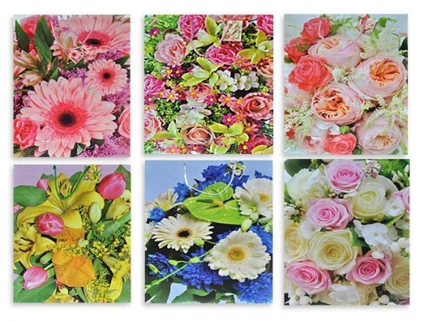 Пакет бумажный Цветы/Фотомикс 44x32x10 см 290013